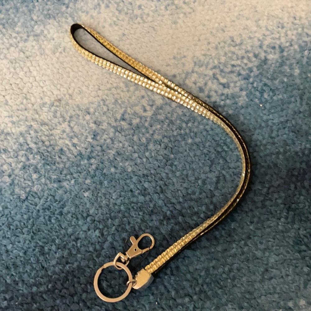 Silver Rhinestone Keychain